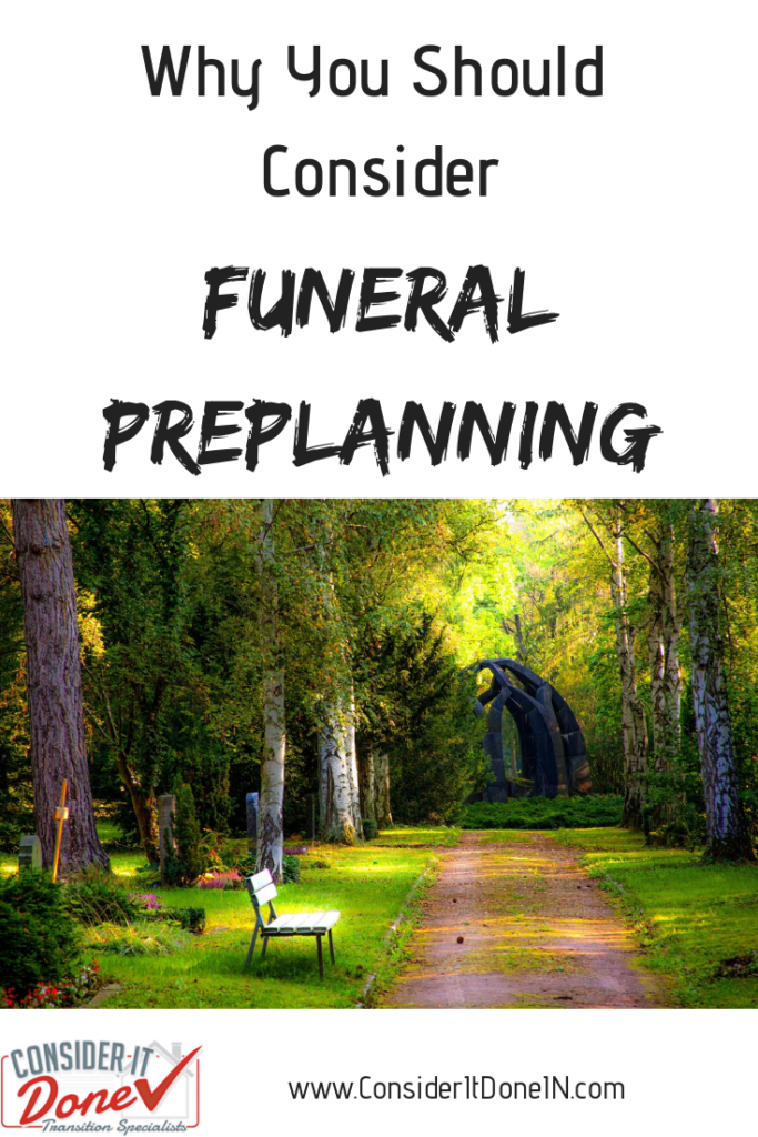 Preparing for end of life is something most of us don't want to think about, but pre-planning your funeral has many benefits. I discuss this topic which is not often talked about and give you some information on the benefits of prearranging your funeral.